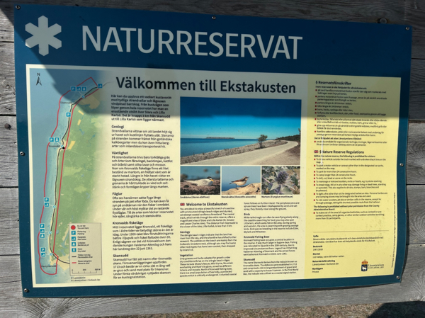 Reservatsskylt med 2 grillplatser utmärkta