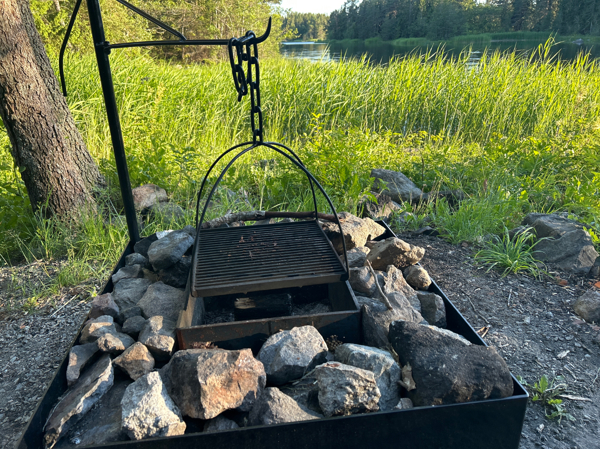 Grill med galler