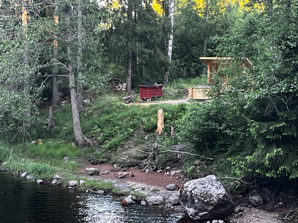 Grillplatsen sedd från bron