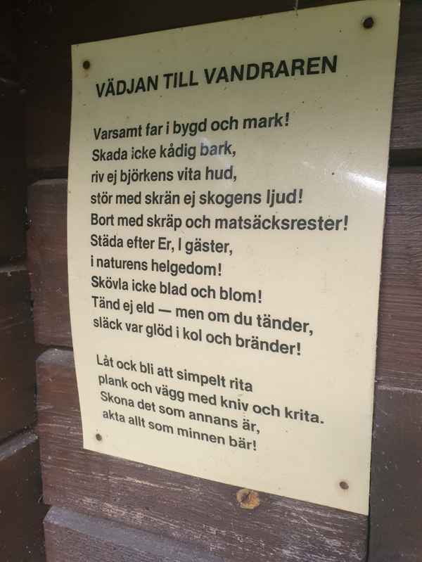 Uppmaning till gästerna 