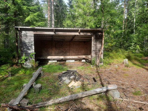 Vindskyddet sett framifrån