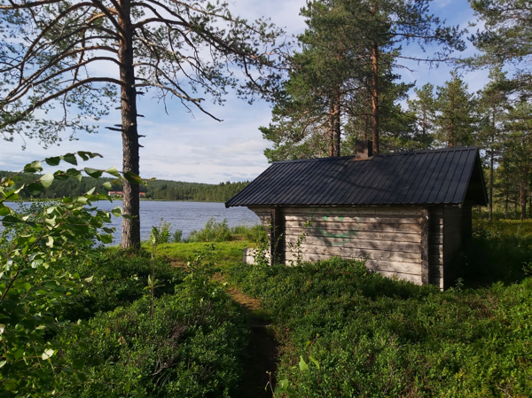 Vindskyddet med sjön framför