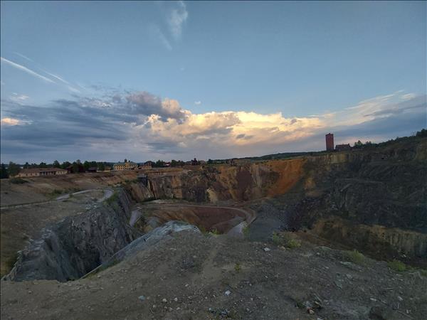 Utsikt över gruvan